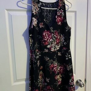 black floral dress